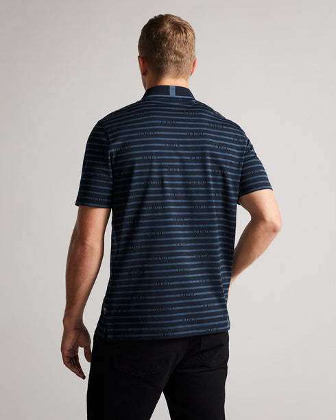 <P>Ss Logo Striped Polo</P>